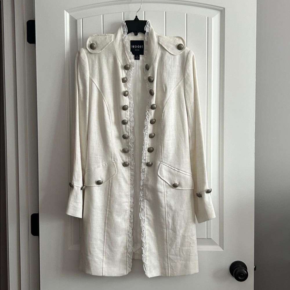 Missoni Cream Button-Embellished Coat